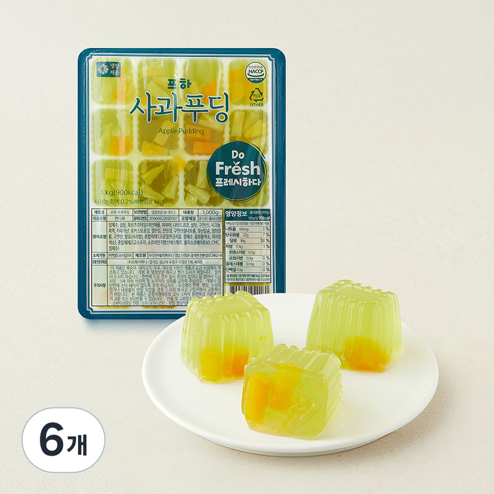 프하 사과푸딩, 50g, 6개, 20개입