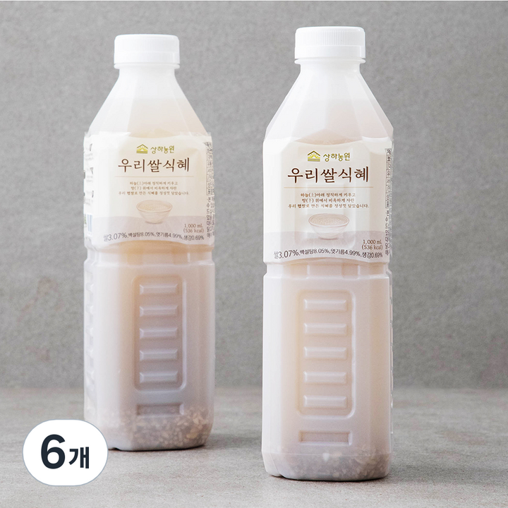 상하농원 우리쌀 식혜, 1L, 6개