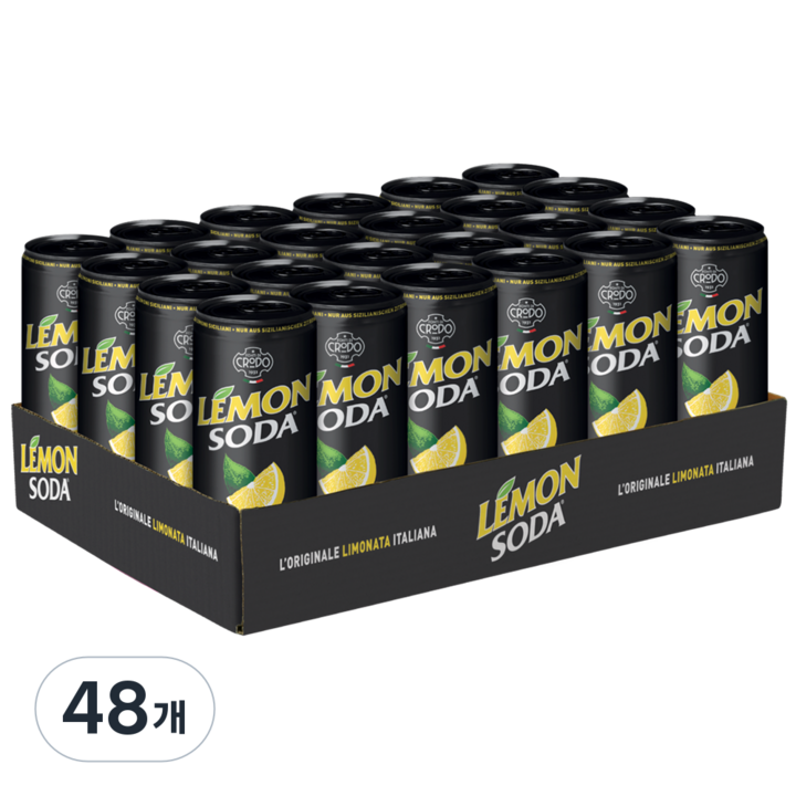 레몬소다 탄산음료, 330ml, 48개