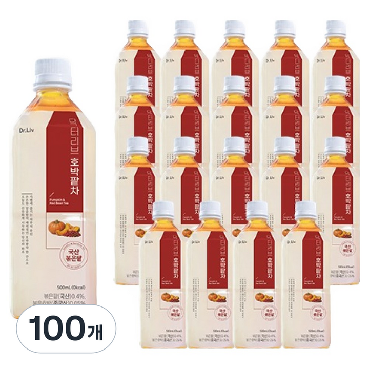 닥터리브 호박팥차, 100개, 500ml