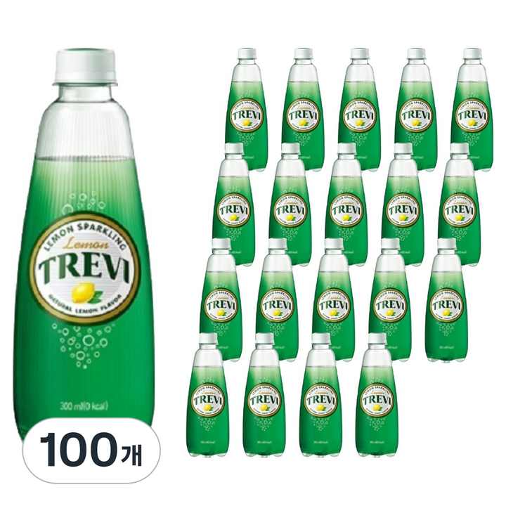 트레비 탄산음료 레몬 탄산수, 300ml, 100개
