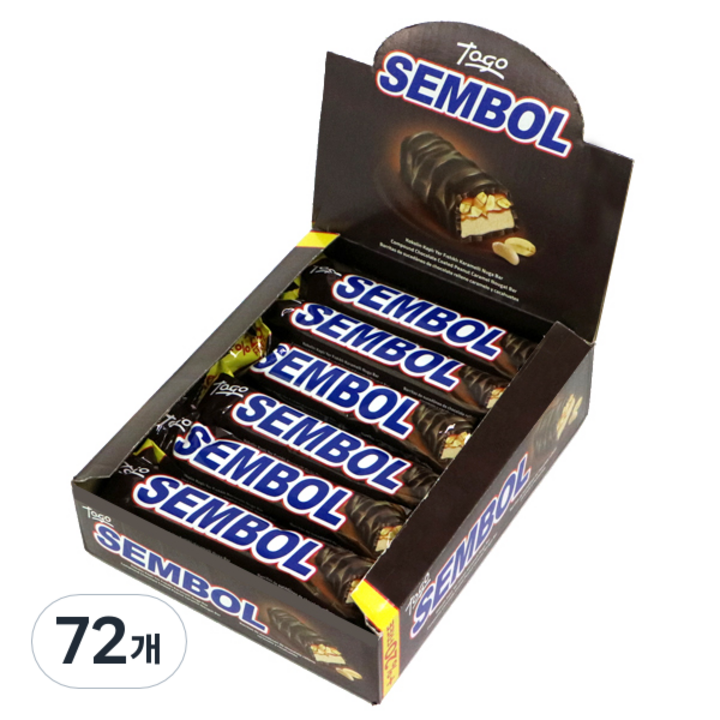 셈볼 누가 초코바, 50g, 72개
