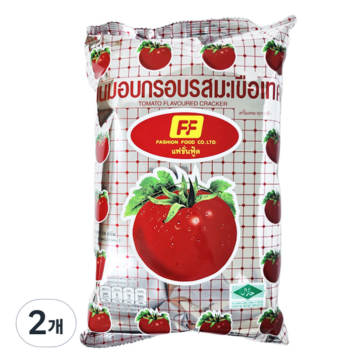 패션푸드 토마토 플레이버 크래커, 2개, 58g