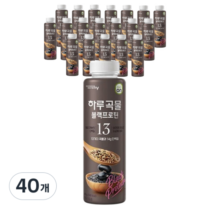 eatson 하루곡물 블랙프로틴, 40g, 40개