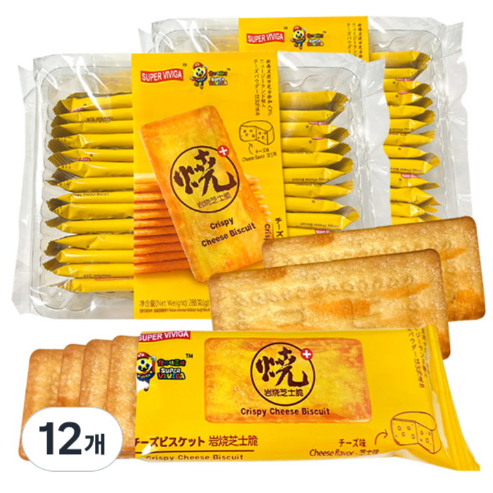 뉴트리365 크리스피 치즈맛 비스킷 26p, 288g, 12개