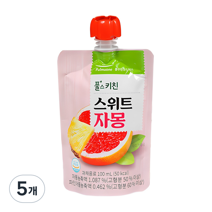 풀무원 풀스키친 스위트 자몽주스, 200개, 100ml