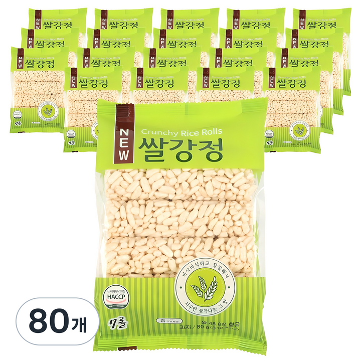 조은제과 쌀강정, 80g, 80개