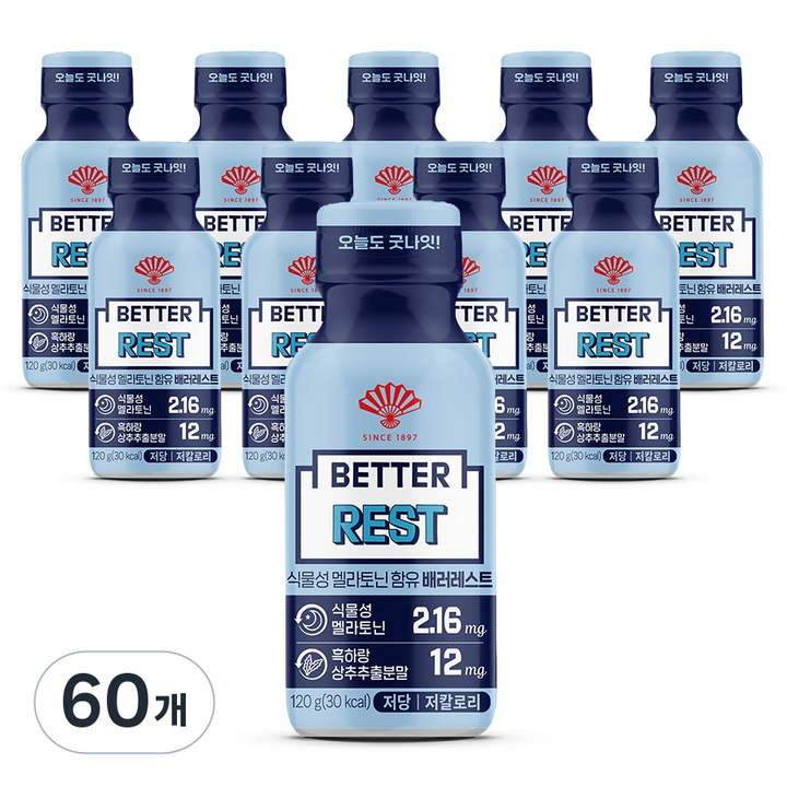 동화약품 식물성 멜라토닌 2.16mg 함유 배러레스트, 120g, 60개
