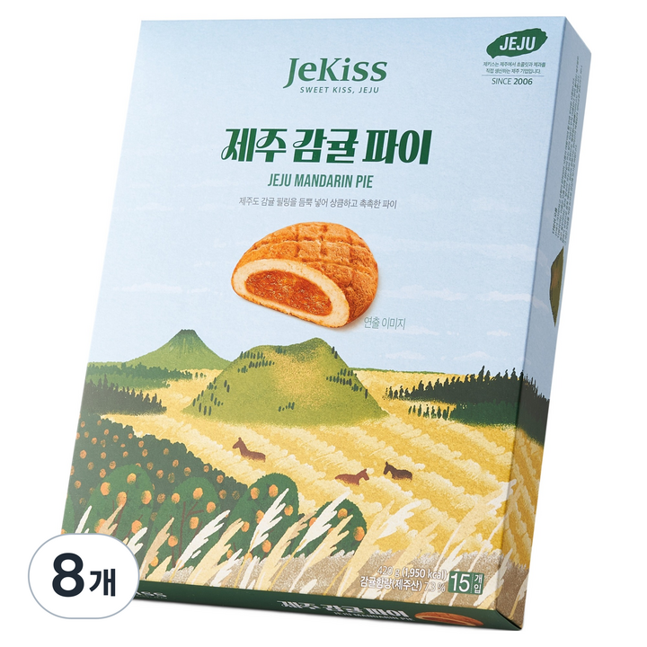 제키스 제주 감귤 파이, 420g, 8개