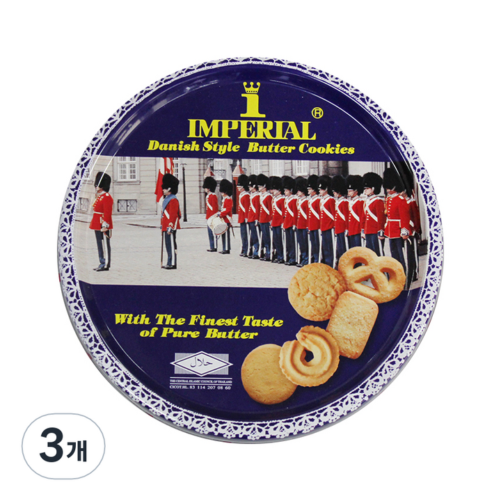 임페리얼쿠키 데니쉬 스타일 버터쿠키, 500g, 3개