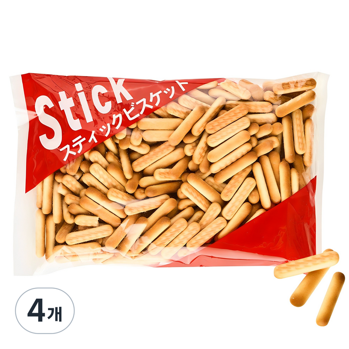 마츠나가 스틱 비스킷, 310g, 4개
