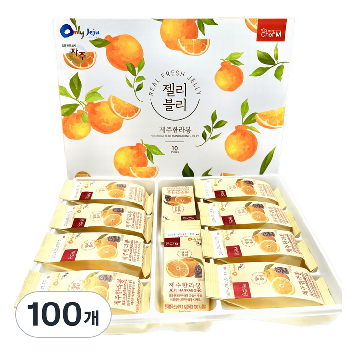 쉐프엠 젤리블리 제주한라봉, 100개, 60g
