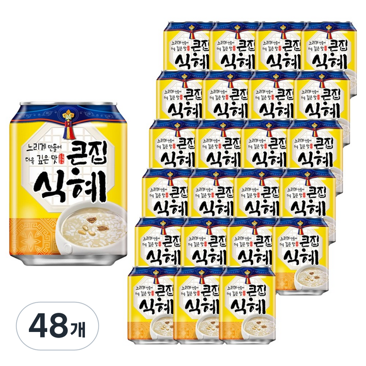 해태htb 큰집 식혜, 238ml, 48개