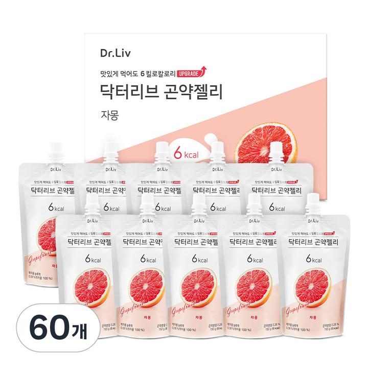 닥터리브 곤약젤리 자몽, 60개