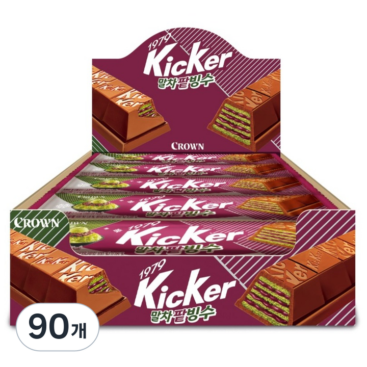 키커 말차 팥빙수 초코바, 28g, 90개