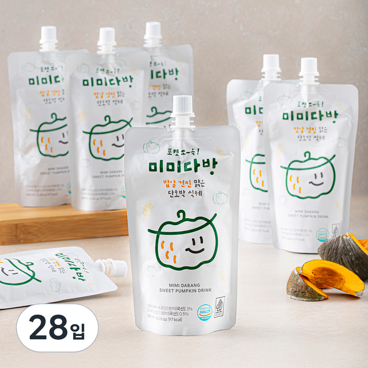 미미다방 단호박 식혜, 180ml, 28입