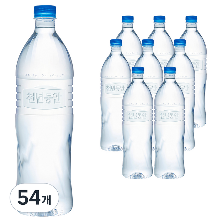 천년동안 해양심층수 무라벨, 1.2L, 54개