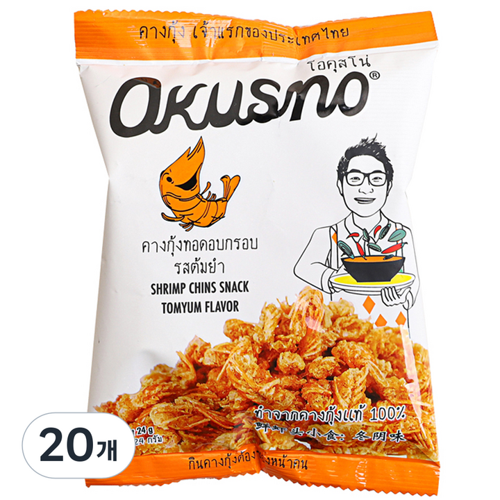 오쿠스노 새우머리 똠얌향, 24g, 20개