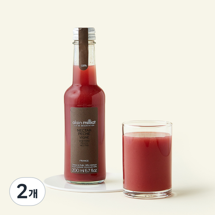 알랭밀리아 빈야드 피치 넥타, 200ml, 2개