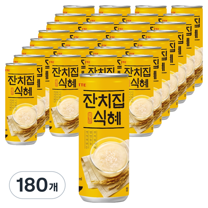 롯데칠성음료 잔치집 식혜, 240ml, 180개