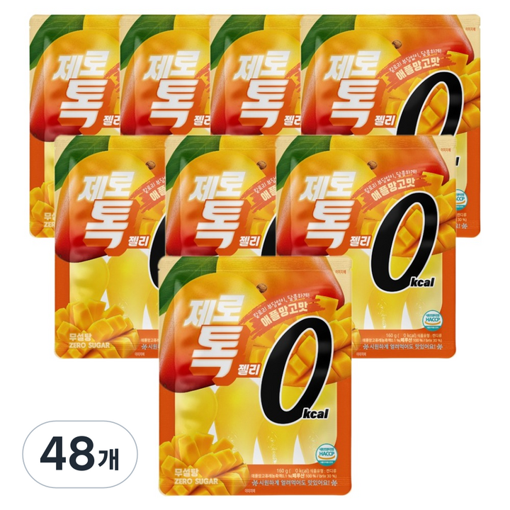 제로톡젤리 애플망고맛, 48개, 160g