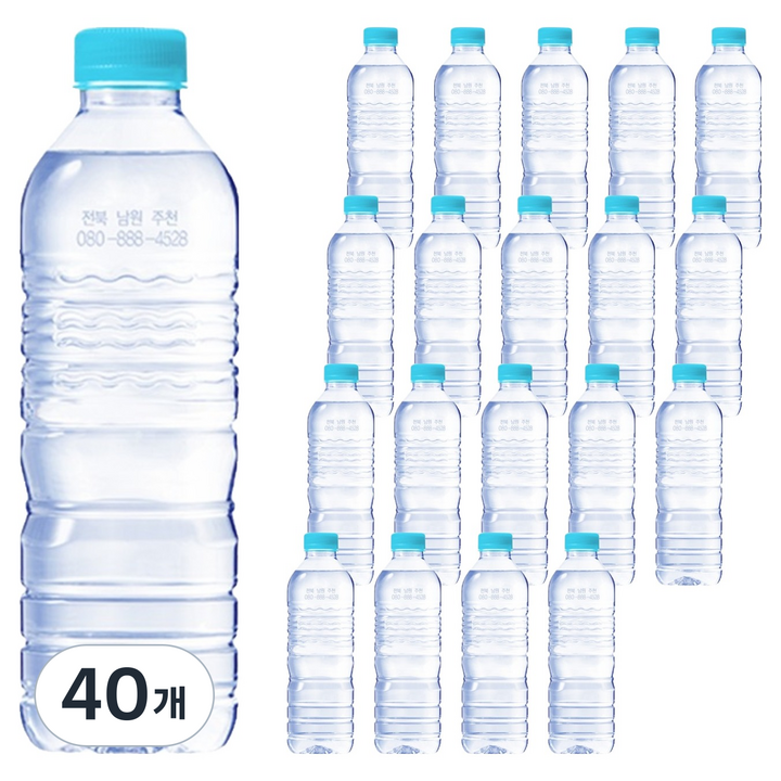 가야 G워터 생수 무라벨, 40개, 500ml