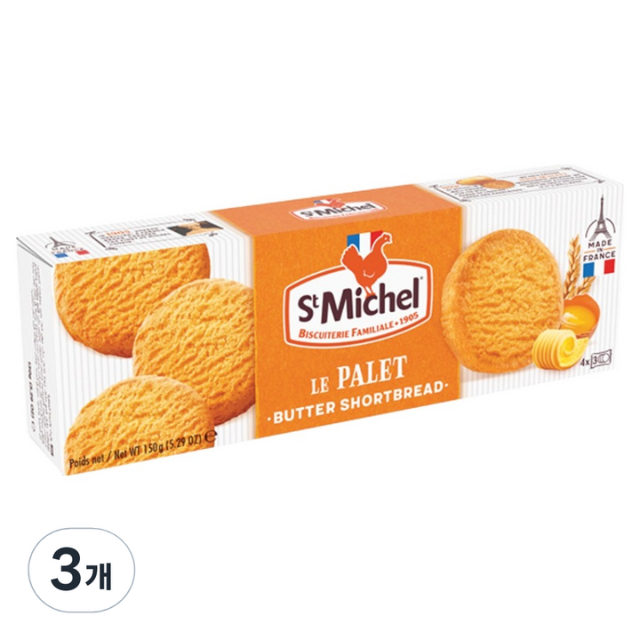 생미쉘 빨레뜨 비스킷, 150g, 3개