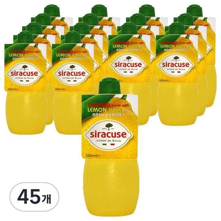 시라큐스 레몬주스 바질, 200ml, 45개