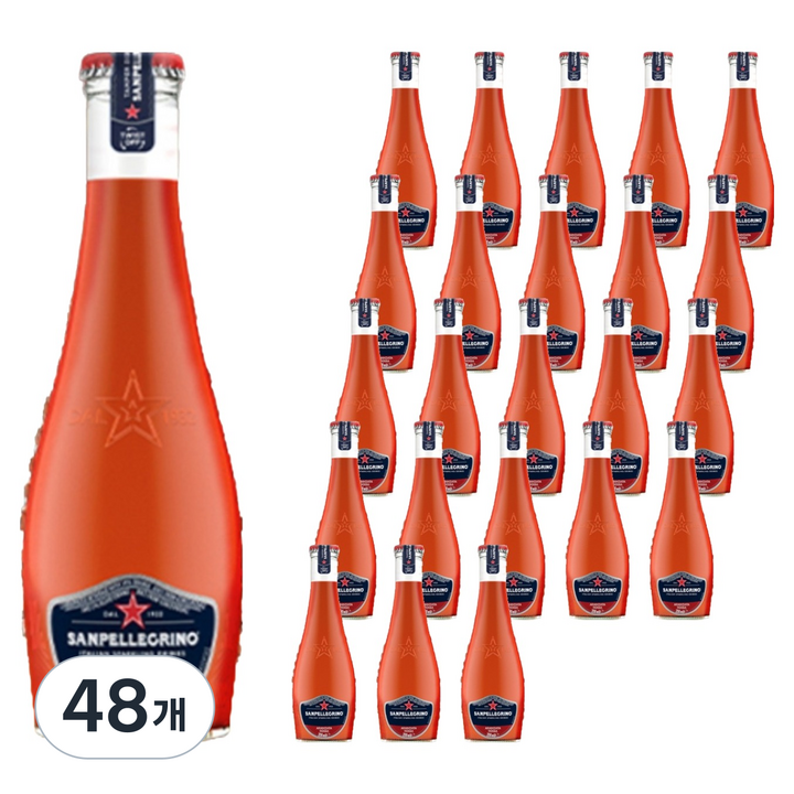 산펠레그리노 ISD 아란시아타 로싸 탄산음료, 200ml, 48개