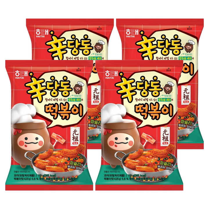 해태제과 신당동 떡볶이, 110g, 4개