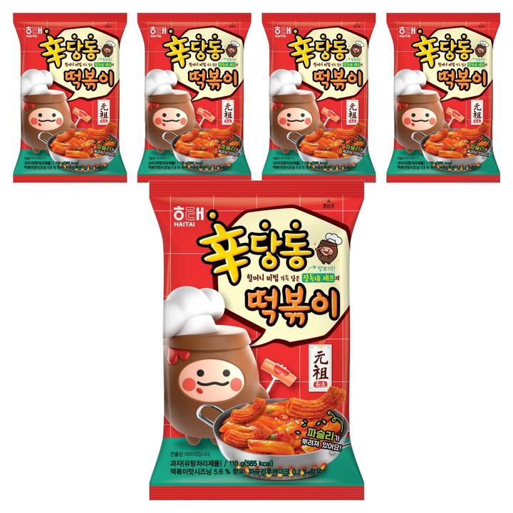 해태제과 신당동 떡볶이, 110g, 5개