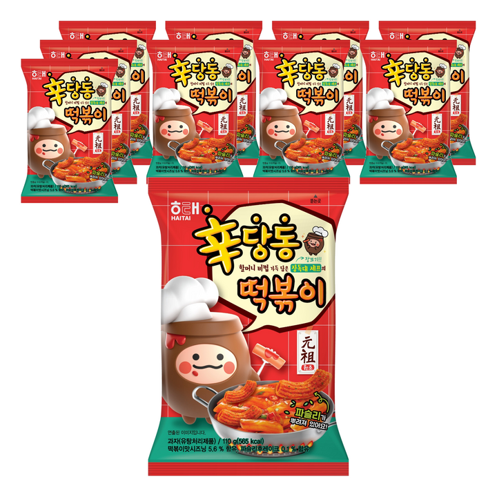 해태제과 신당동 떡볶이, 110g, 10개