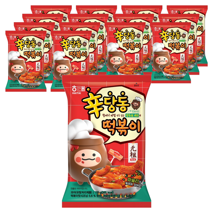 해태제과 신당동 떡볶이, 110g, 15개