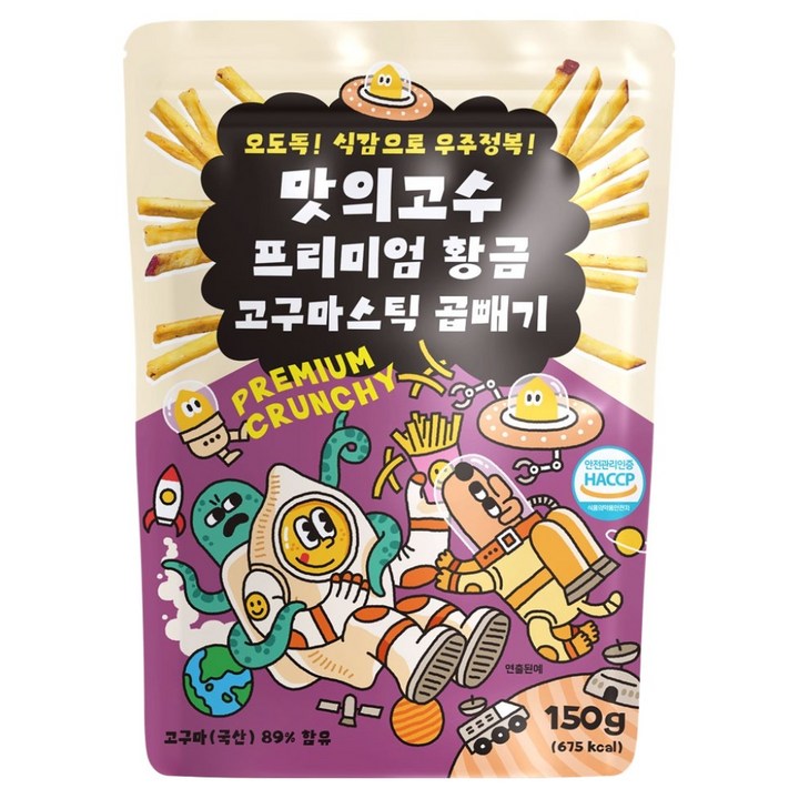 맛의고수 프리미엄 황금 고구마스틱, 150g, 1개