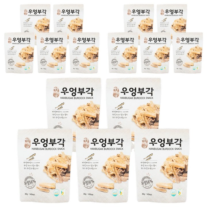 한부각 우엉부각, 15개, 30g