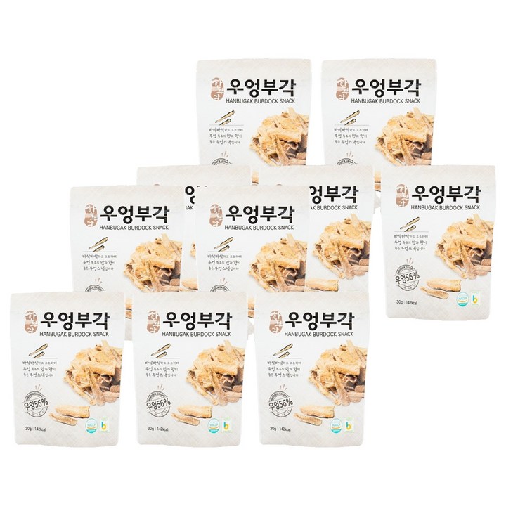 한부각 우엉부각, 10개, 30g