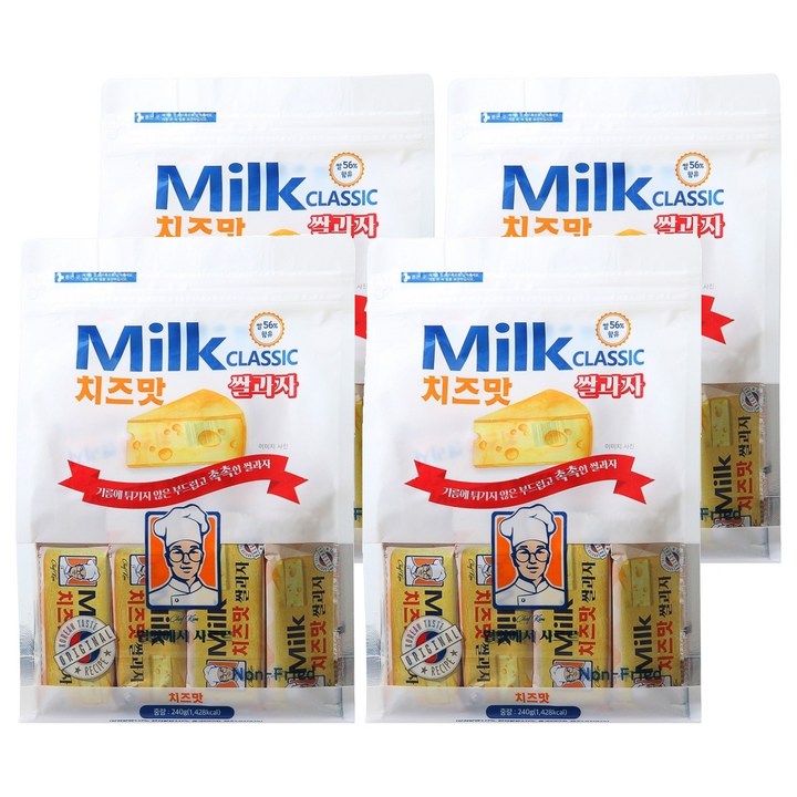 밀크클래식쌀과자 치즈맛, 240g, 4개