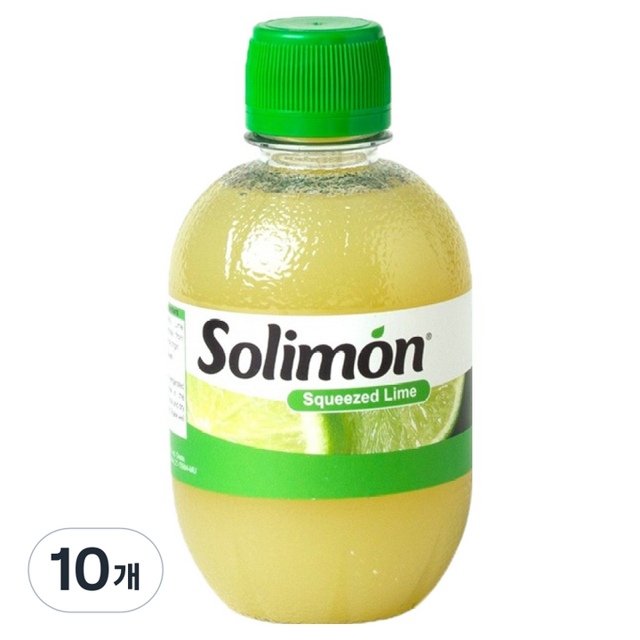 솔리몬 스퀴즈드 라임즙, 280ml, 10개