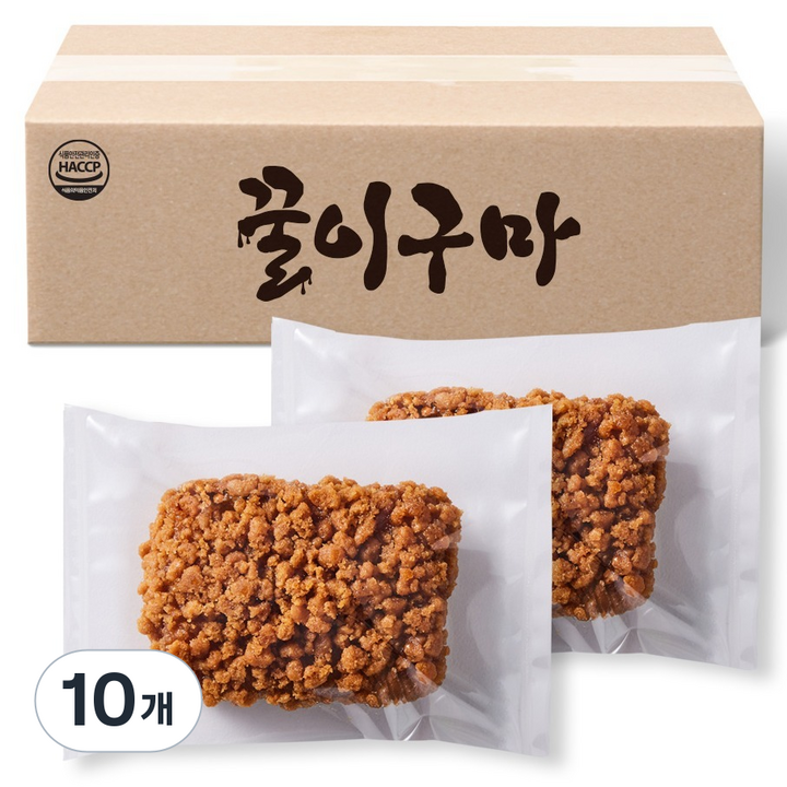 꿀이구마 수제 크런치 약과, 500g, 10개