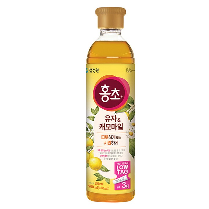 청정원 홍초 저당 유자 앤 캐모마일, 900ml, 1개