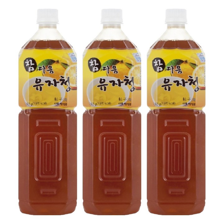 파낙스 참다음 유자청, 1.5L, 3개