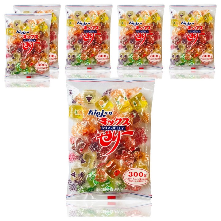 킨조제과 과일 믹스 젤리, 300g, 6개