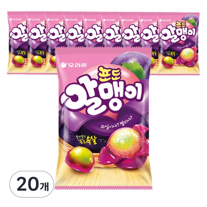 오리온 마이구미 포도알맹이, 67g, 20개