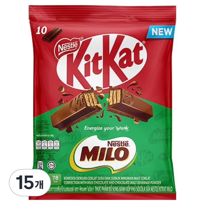 KitKat 마일로, 15개