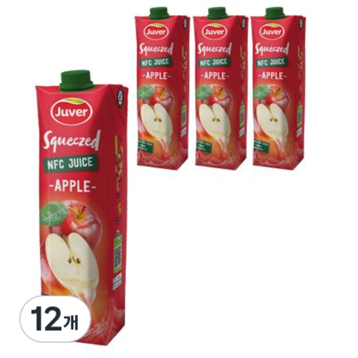 후버 착즙 사과주스, 1L, 12개