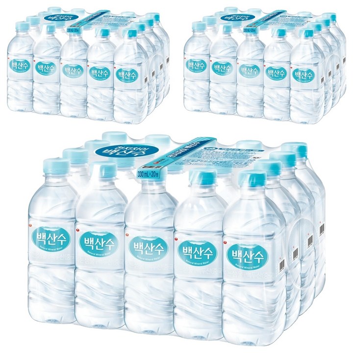 백산수, 330ml, 60개