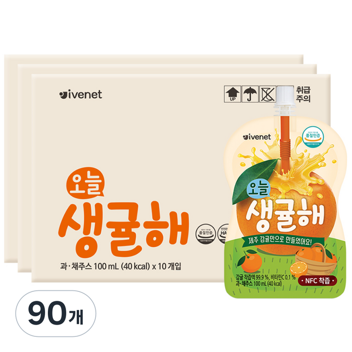 아이배냇 오늘 생귤해, 100ml, 90개