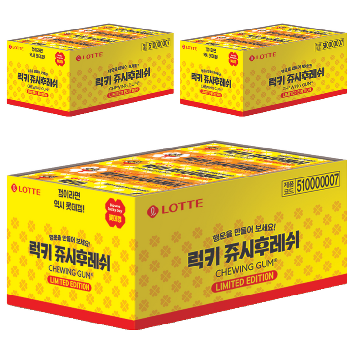 롯데웰푸드 쥬시후레쉬, 26g, 45개