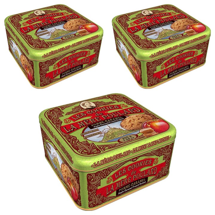 라메르폴라르 애플 카라멜 쿠키 틴, 200g, 3개