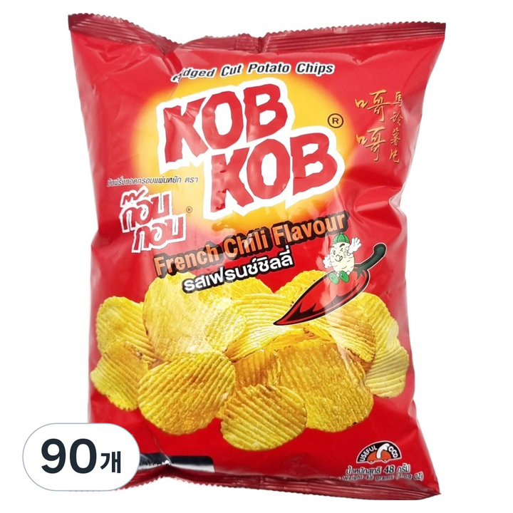 유즈풀 콥콥 포테이토 칩 프렌치 칠리향, 90개, 48g